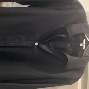 Foxcroft Black Button-Up Blouse